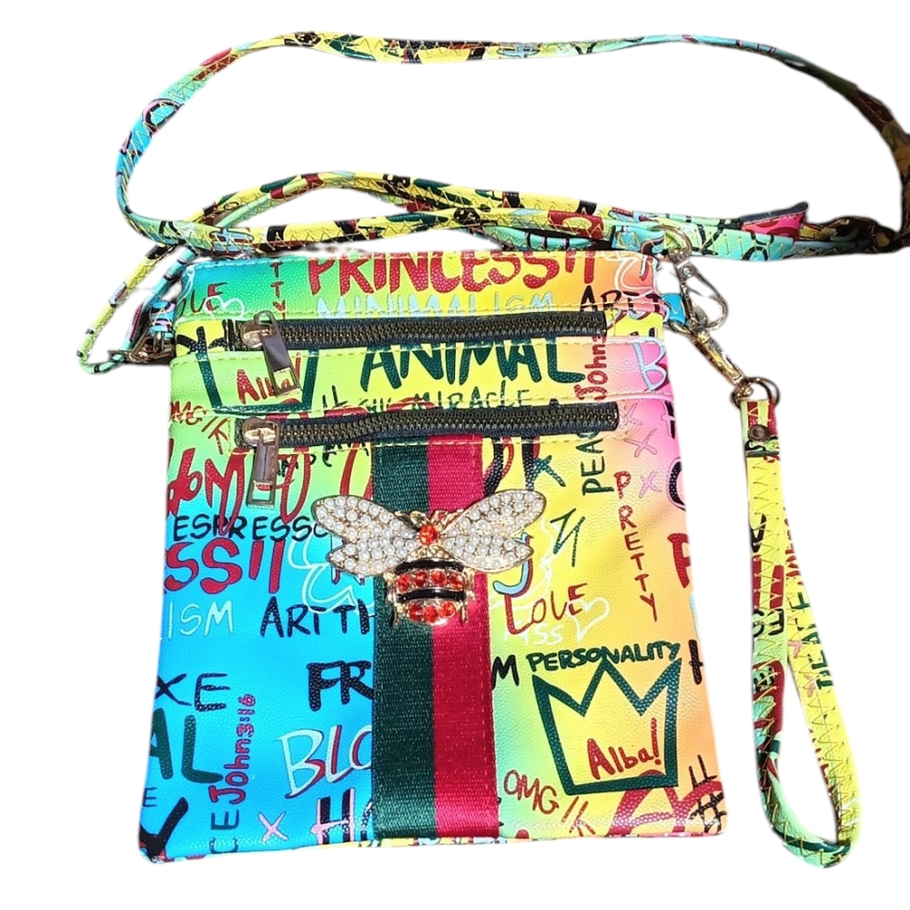 Alba Colorful Graphic Crossbody Bag
